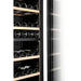 CELLA W75D-BLACK Dual Zone Wine Cooler 71 Bottle, Black