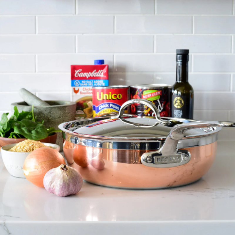 Hestan CopperBond Induction Copper Essential Pans - Medium (3.3L) & Large (4.7L)