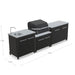 Cozze Modular Outdoor Kitchen Steel with Gas Grill, Storage & Sink