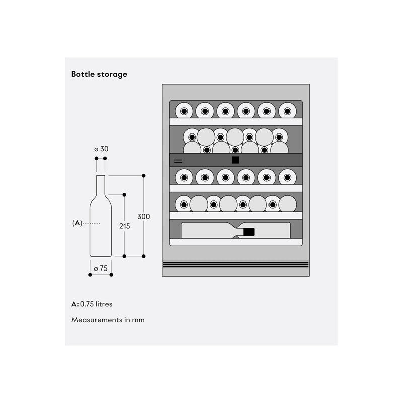Gaggenau 200 Series RW204070 Oak & Aluminium Wine Storage 60cm