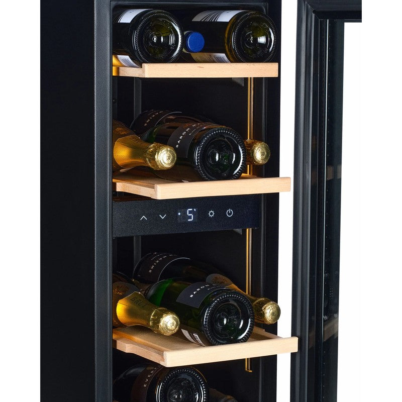 CELLA W18S-SSH Stainless Steel Undercounter Wine Cooler 18 Bottle Capacity