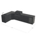Cozze Elements Modular Outdoor Kitchen L-Shape with Grill, Storage, Fridge & Sink, Matte-Black