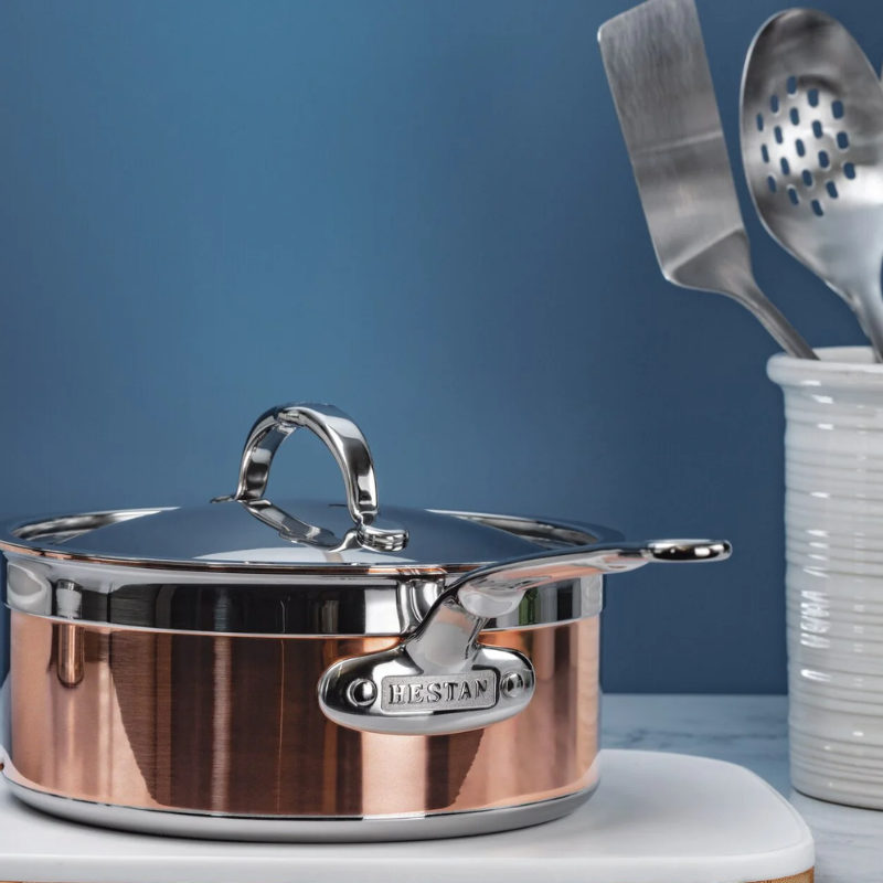Hestan CopperBond Induction Copper Saucepan & Lid - Small, Medium, Large & Extra Large