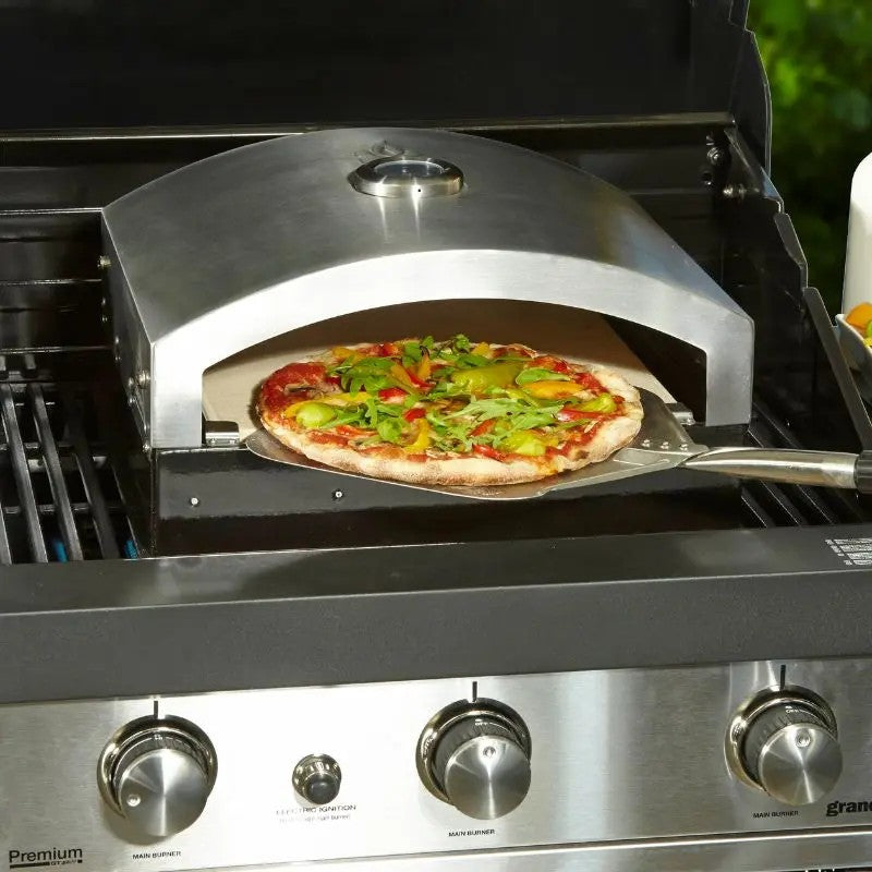 Buschbeck Universal Artisan Enamelled Steel & Stainless Steel Pizza Oven Insert, 20.3cm x 39.7cm x 34.3cm