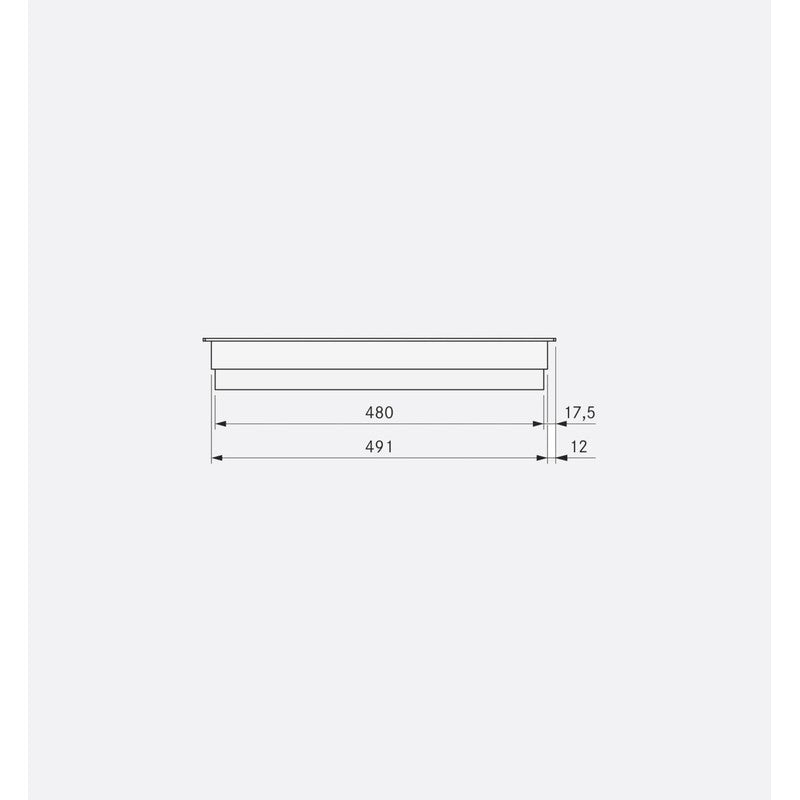 Bora CKCB Ceramic Domino Hob 32.7cm, Black