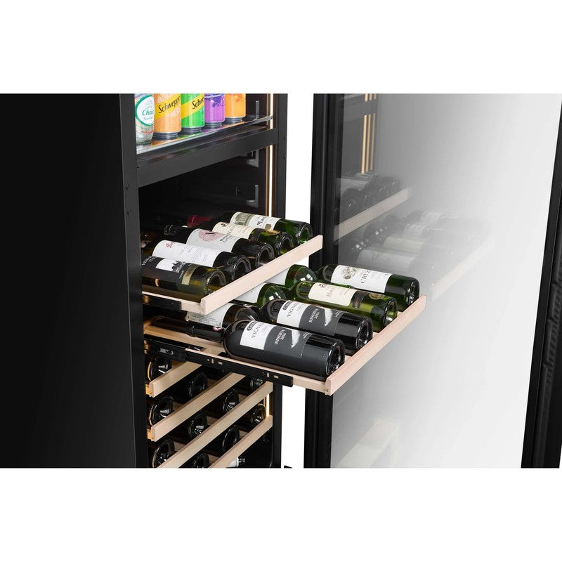 CELLA WBV93D-BLACK Beverage Centre 53 Bottle / 126 Cans, Black