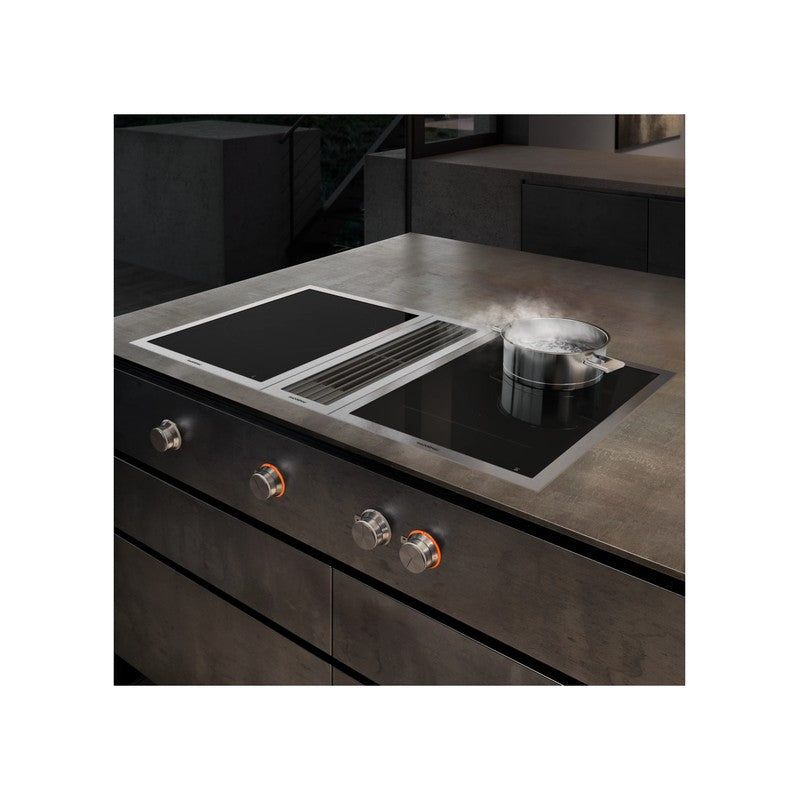 Gaggenau 400 Series VI422115 Stainless Steel Vario Flex Induction Cooktop 38cm, Black
