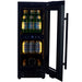 CELLA BV18-BH 300mm Undercounter Drinks Fridge, Black Glass