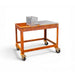 Blok ENKAI Corten Steel Charcoal Table Grill with Stainless Half Top & Round Bar Grill Top