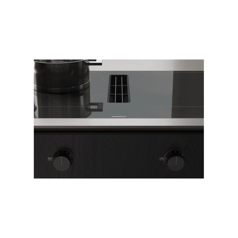 Gaggenau 400 Series CV492105 Flex Induction Cooktop 90cm with Integrated Ventilation System, Black