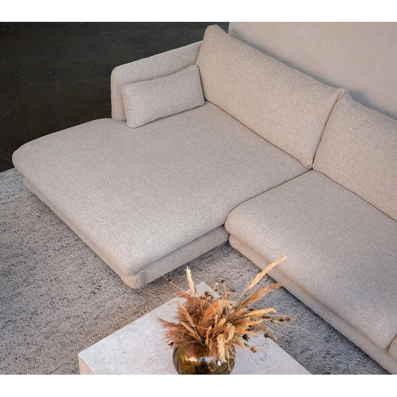 Cane-line Bloom 3-Seater Sofa with Chaise Longue, Right & Teak Legs