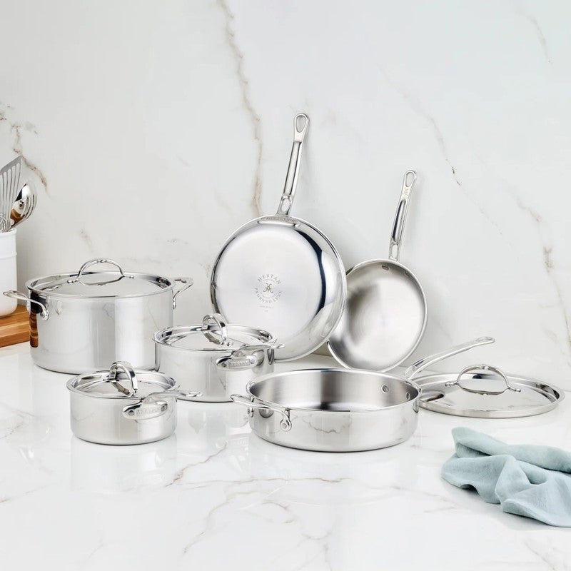 Hestan ProBond Luxe Stainless Steel 6-Piece Cookware Set, Mirror-Polished