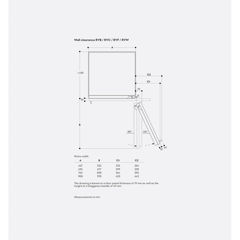 Gaggenau Vario Expressive Series RVW467170 45.7cm Fully Integrated Wine Storage, Oak & Anthracite Aluminium