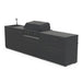 Cozze Elements Modular Outdoor Kitchen with Gas Grill, Storage & Sink, Matte-Black
