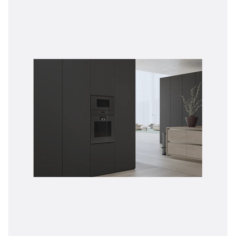 Gaggenau Minimalistic Series GM221100 60cm Built-In Combination Microwave Oven, Onyx
