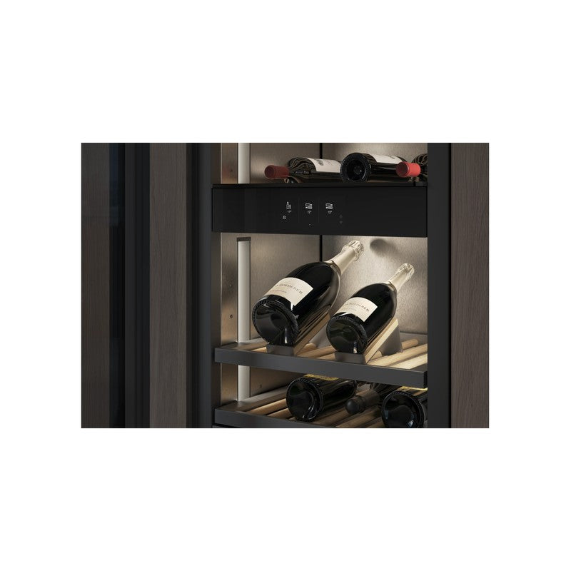 Gaggenau Vario Expressive Series RVW467170 61cm Fully Integrated Wine Storage, Dark Brushed Stainless Steel