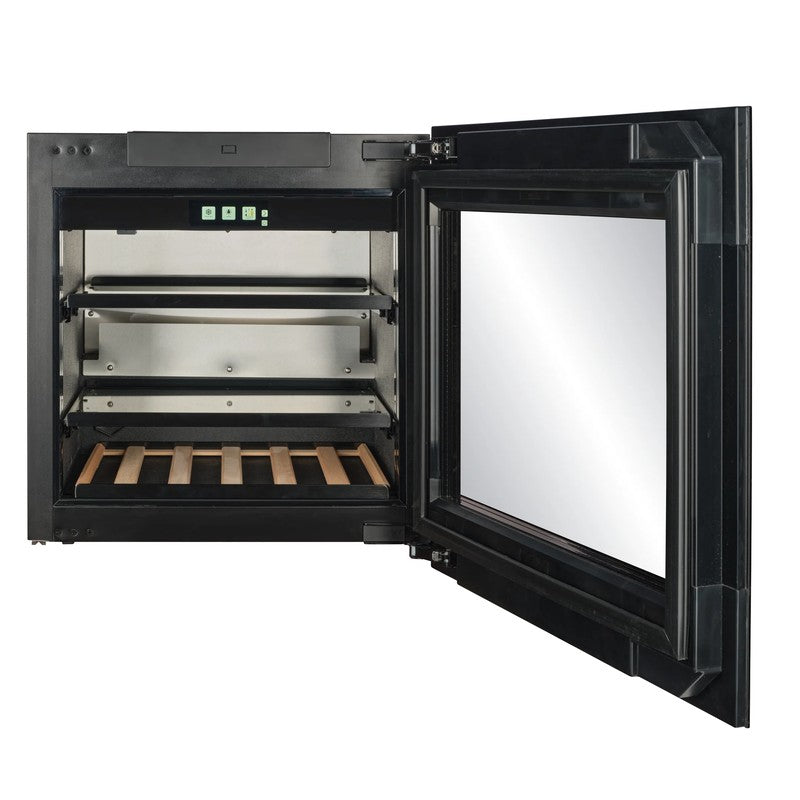 CELLA BVI-24B-TO Integrated Beverage Fridge 62L, Black Glass