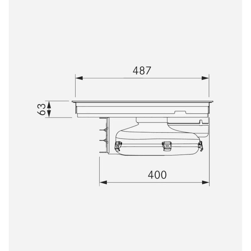 Bora PURA Venting Induction Hob 76cm, Pure Black