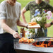 Barbecook Nestor Original Wood Corten Steel Plancha Grill