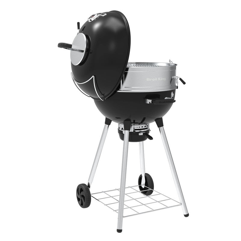 Crown Charcoal Kettle Grill Culinary Ring with Lid Holder & Charcoal Baskets