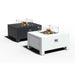 Adezz Forno Brann Powder-Coated Aluminium Gas Fire Pit, White