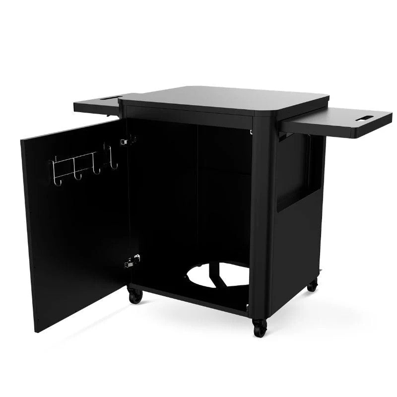 Cozze Premium 600 Steel Table with Folding Side Tables & Gas Bottle Storage