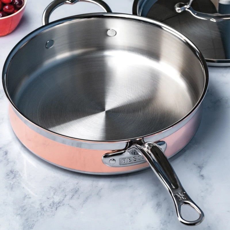 Hestan CopperBond Copper Saute Pan with Lid