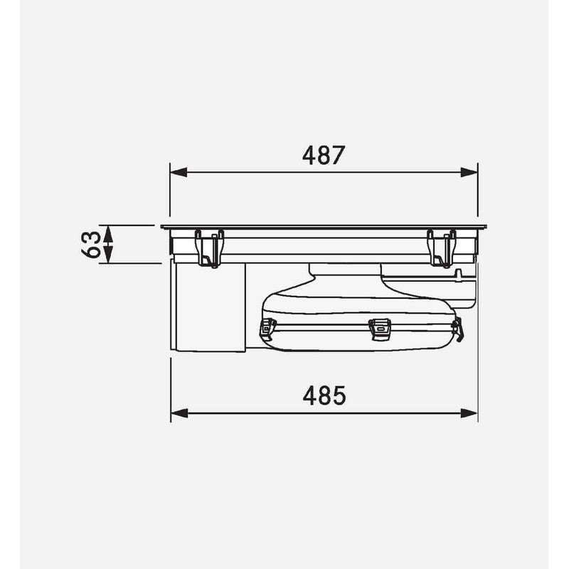 Bora PUXU X Pure Venting Induction Hob 83cm, Black