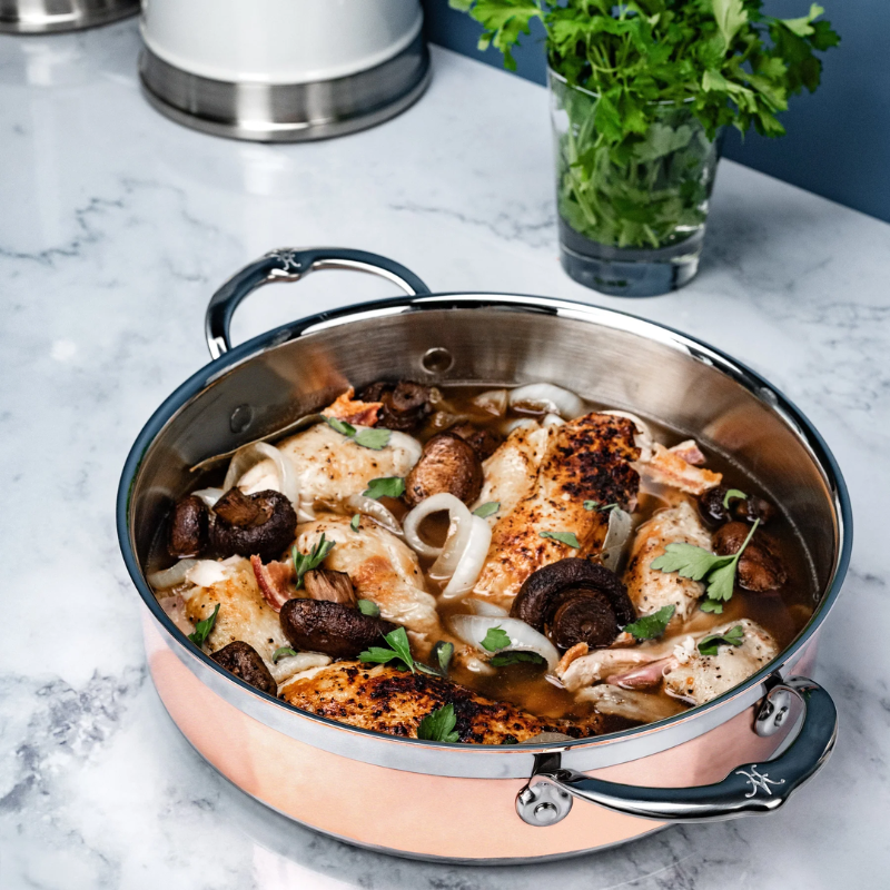 Hestan CopperBond Induction Copper Sautéuse & Lid - 26cm (3.3L)