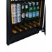 CELLA Kitchenline BV34B-TO Undercounter Drinks Fridge, Black Glass