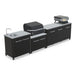 Cozze Modular Outdoor Kitchen Steel with Gas Grill, Extra Storage & Sink