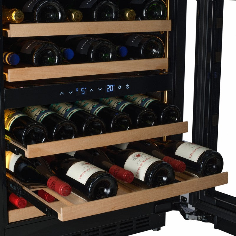 CELLA W34-BH Glass Wine Fridge 36 Bottle, Black