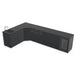 Cozze Elements Modular Outdoor Kitchen L-Shape with Grill, Storage, Fridge & Sink, Matte-Black