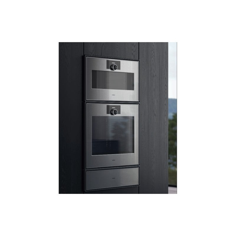 Gaggenau Expressive Series GO471120 Stainless Steel Built-In Single Oven 60cm, Left Hand Hinge