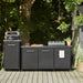 Cozze Outdoor Kitchen 180 Stainless Steel Outdoor Kitchen Unit