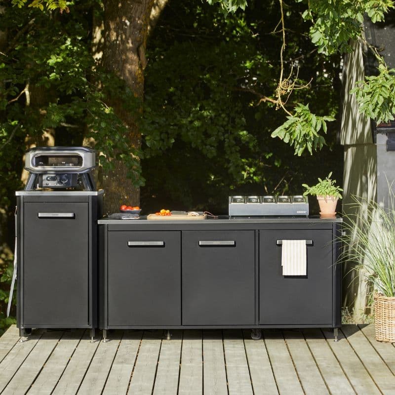 Cozze Outdoor Kitchen 180 Stainless Steel Outdoor Kitchen Unit
