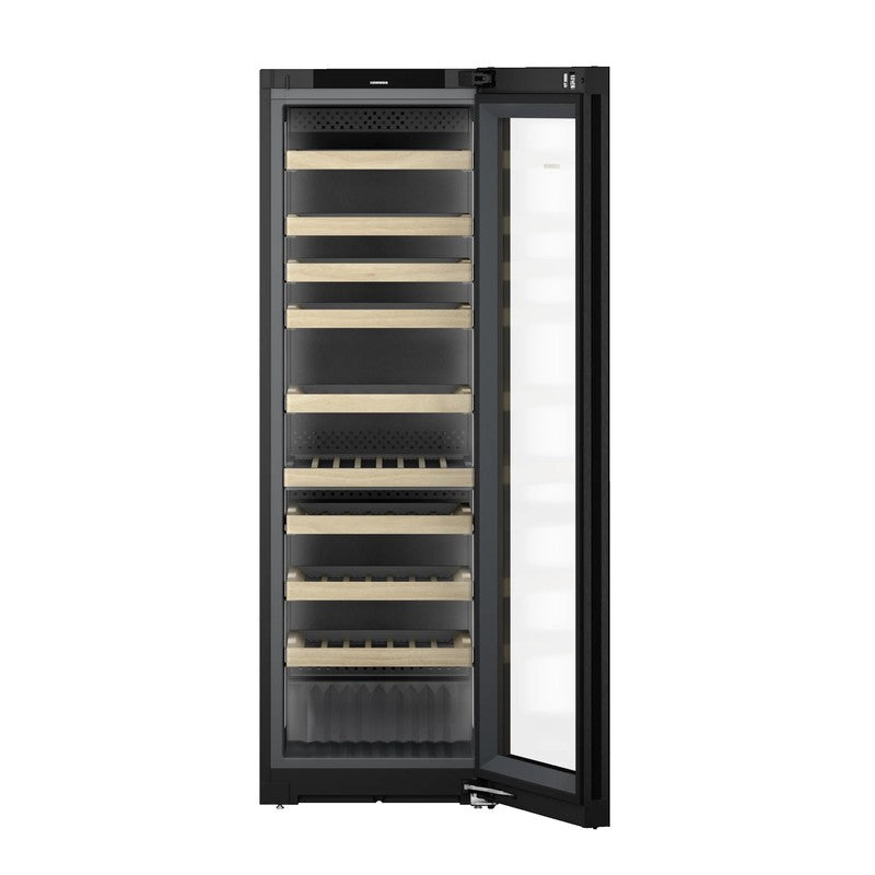 Liebherr Vinidor Selection WPgbi 5272 Wine Cabinet 106 Bottle with Glass Door, Black Steel