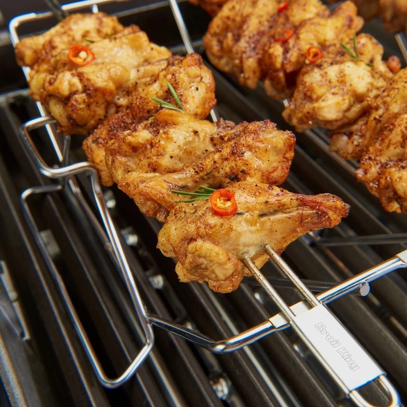 The Cotswold Cooking Company Multi Rack Skewer Kit with 6 Stainless Skewers