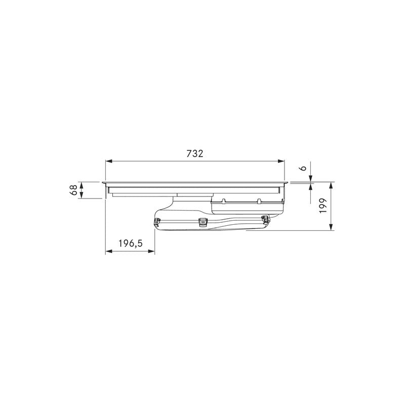 Bora PURMU M Pure 76cm Venting Induction Hob, Black