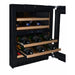 CELLA W34-BH Undercounter Wine Cooler 36 Burgundy Bottles, Black Glass