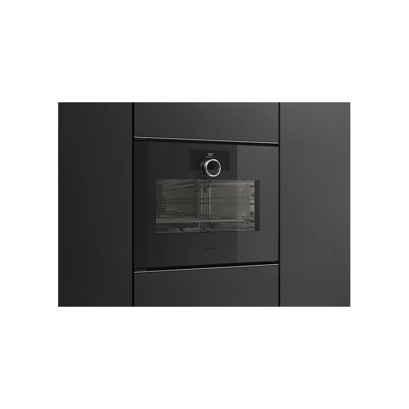 Gaggenau Minimalistic Series GS270100 Built-In Combi-Steam Oven 50 Litres, Onyx