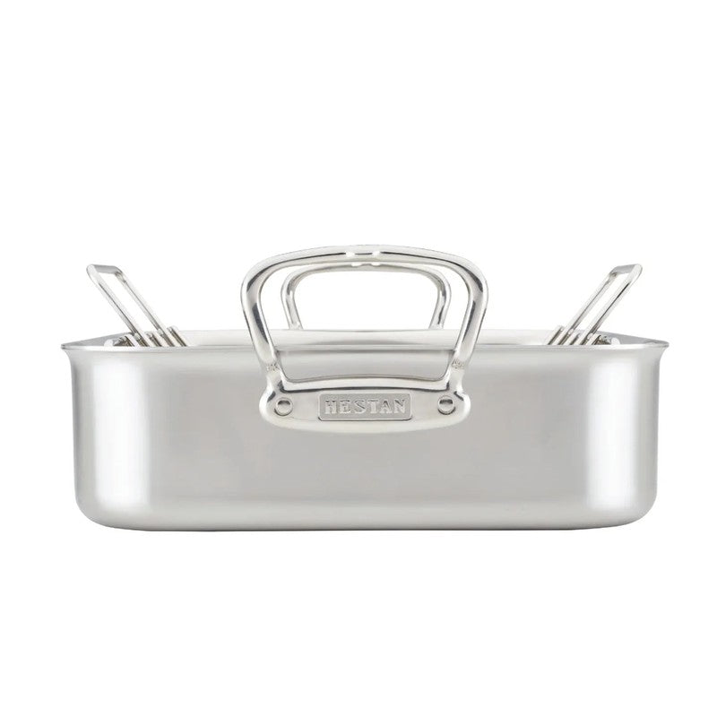 Hestan ProBond Classic Stainless Steel Roasting Pan with Rack
