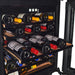 CELLA Kitchenline Shallow Wine Fridge 45cm Depth, Black Glass