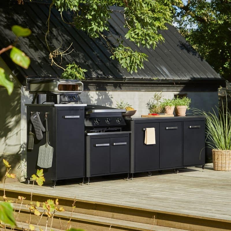Cozze Premium Rotate Gas Pizza Oven 17" Powder-coated Steel