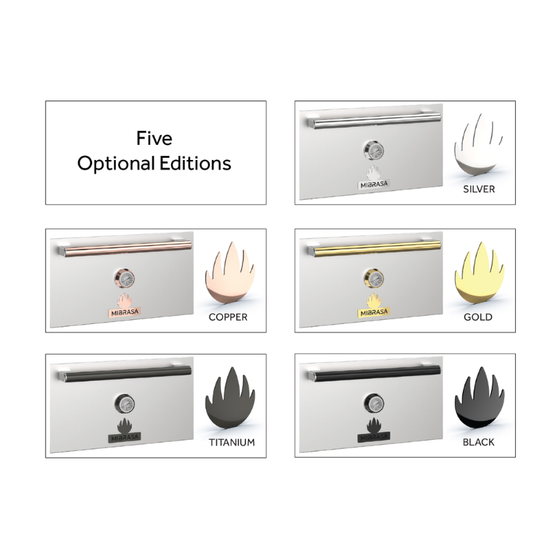 5 different door handle colours