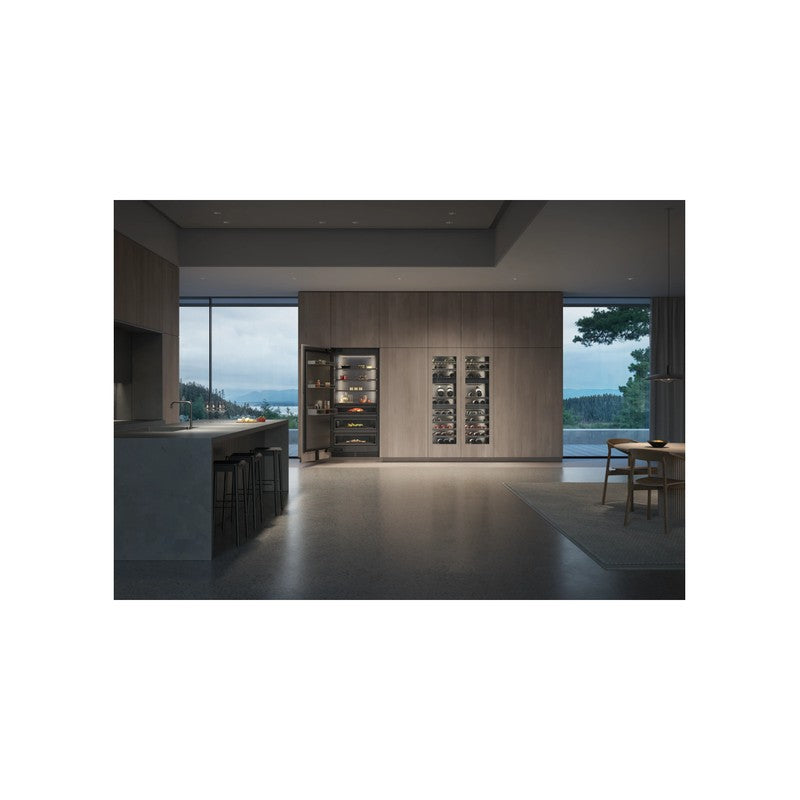 Gaggenau Vario Cooling Express Series RVC497190 90cm Fully Integrated Fridge, Dark Brushed Stainless Steel