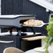 Cozze Table with Pull Out Stainless Steel Outdoor Table with Pull-Out Prep Shelf & Tool Hooks