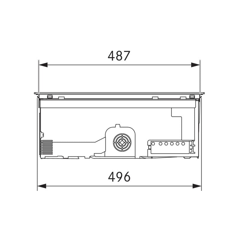 Bora PURSA 58cm Induction Venting Hob, Black