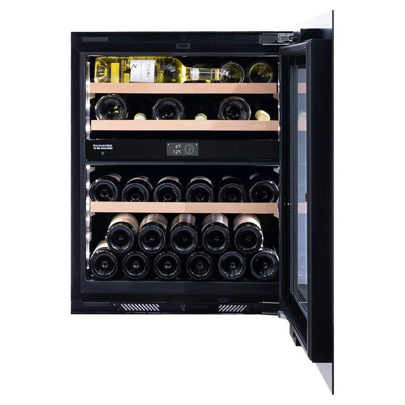 Dunavox NOBLE-32.TO Dual Zone 33 Bottle Integrated Wine Cooler