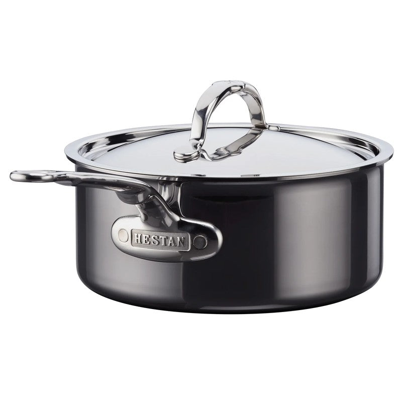 Hestan NanoBond Titanium & Stainless Steel Saucepan with Lid, 22cm